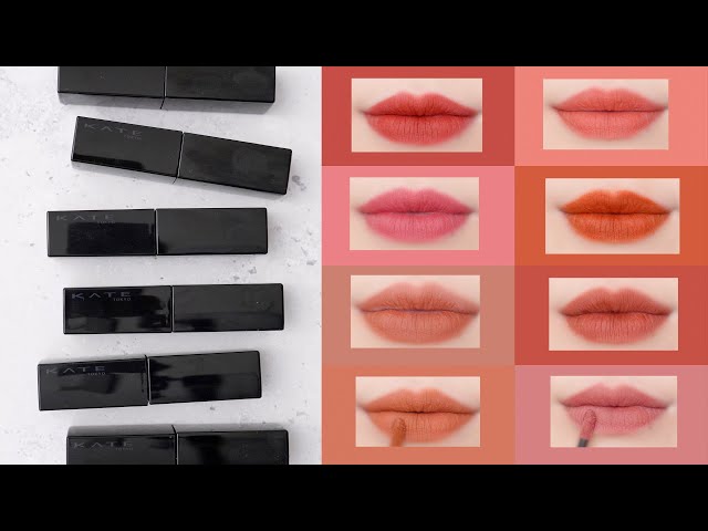 Comparing all colors] Kate Lip Monster Souffle Matte review! How