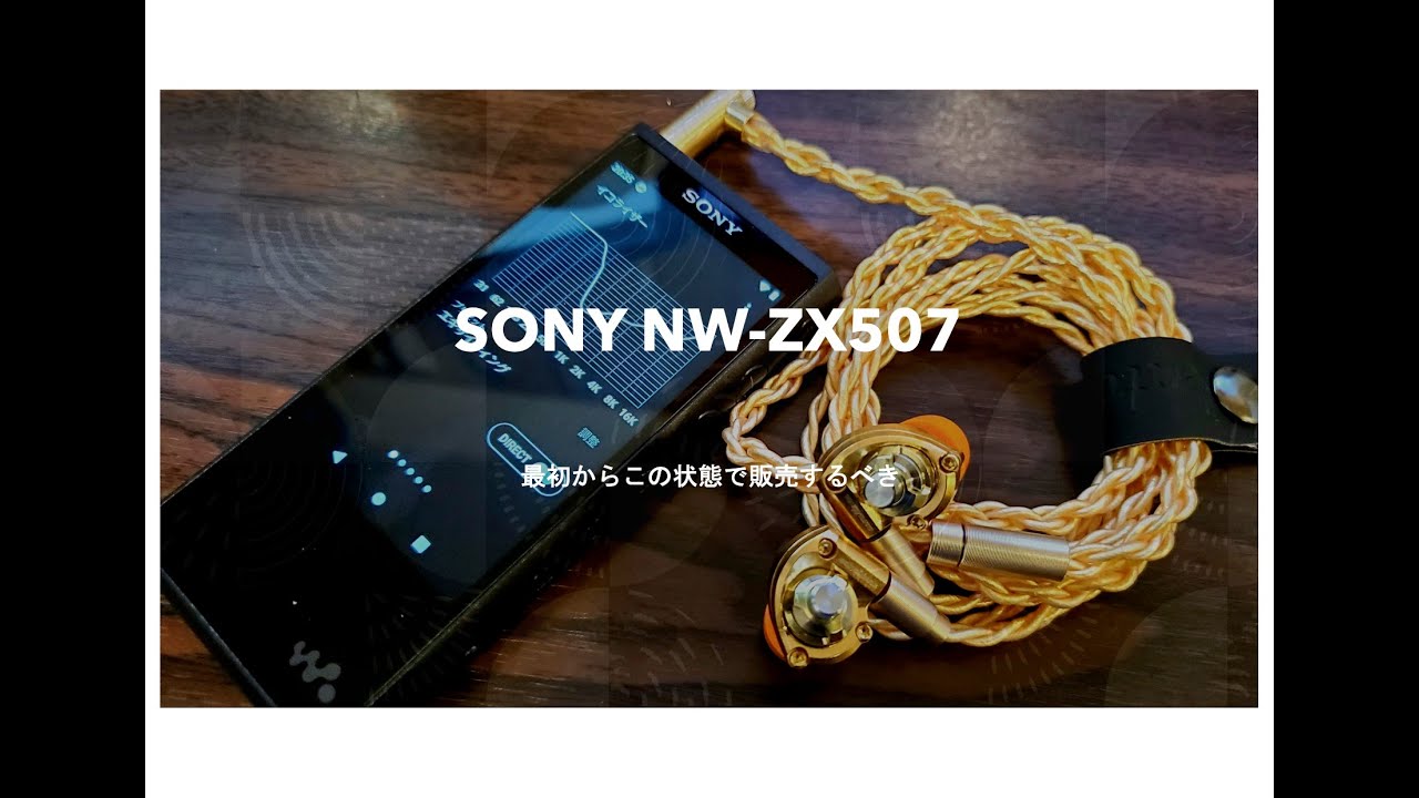 最初からこの状態で販売するべき SONY NW-ZX507 - YouTube