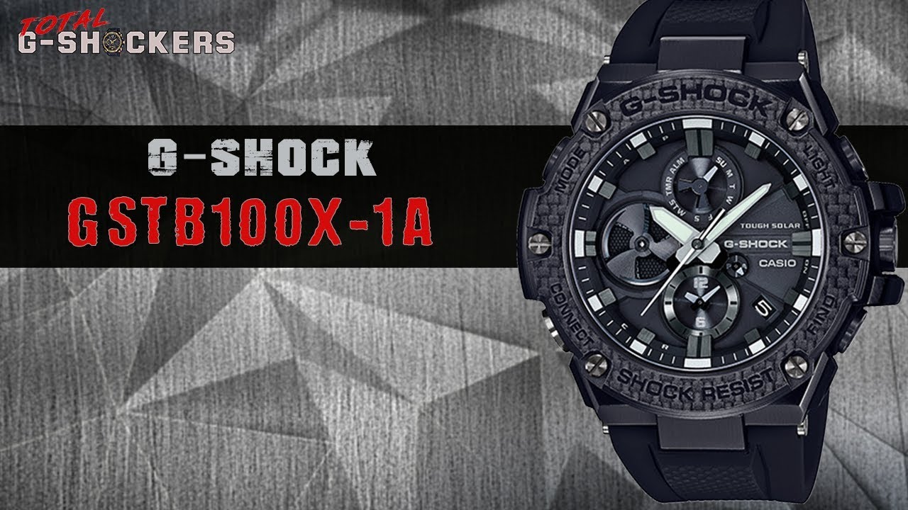 Casio G-SHOCK G-STEEL GSTB100X-1A | G Shock GSTB100 All-Black Top