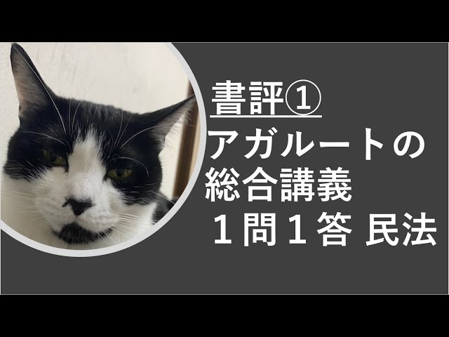 書評：アガルートの総合講義1問1答民法(第2版)～司法試験・予備試験