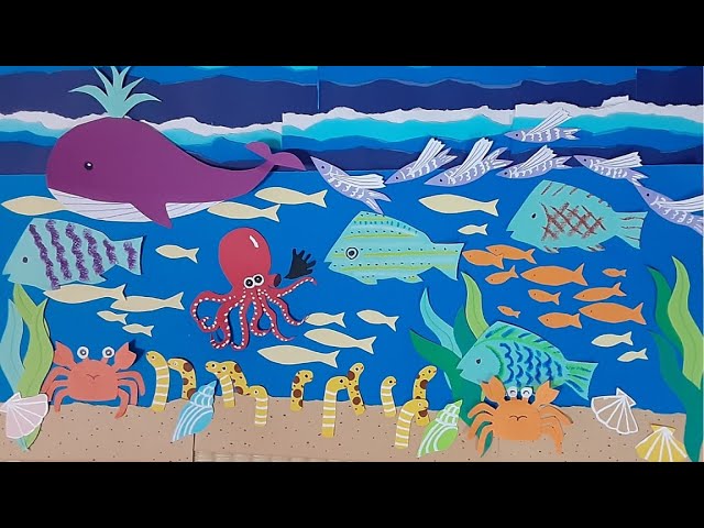 kimie gangi「海の生き物」を作ろう #夏の壁面飾り #型紙付き #色