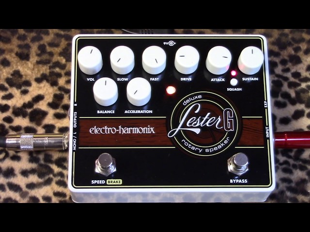 Electro Harmonix LESTER G Deluxe Rotary Speaker Emulator pedal of