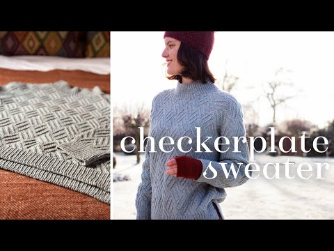 Checkerplate sweater | Choosing yarn & size for perfectly fitting