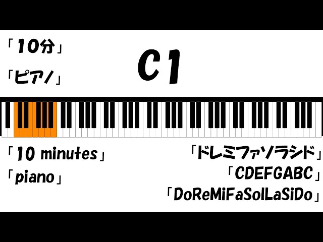 10 minutes piano DoReMiFaSolLaSiDo 