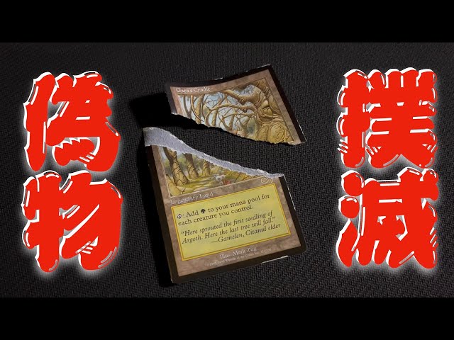MTG】やっと本物のガイアの揺籃の地を買ったので以前摑まされた