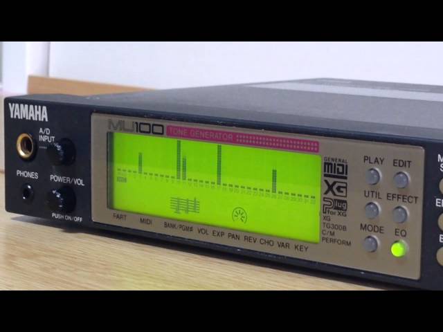 YAMAHA MU100 Tone Generator Demo - YouTube