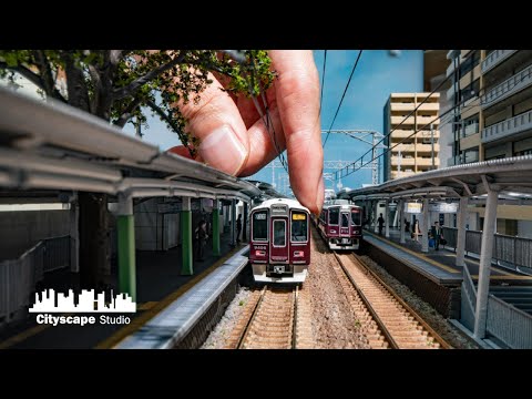 Diorama】Making a station where a large tree pierces the platform