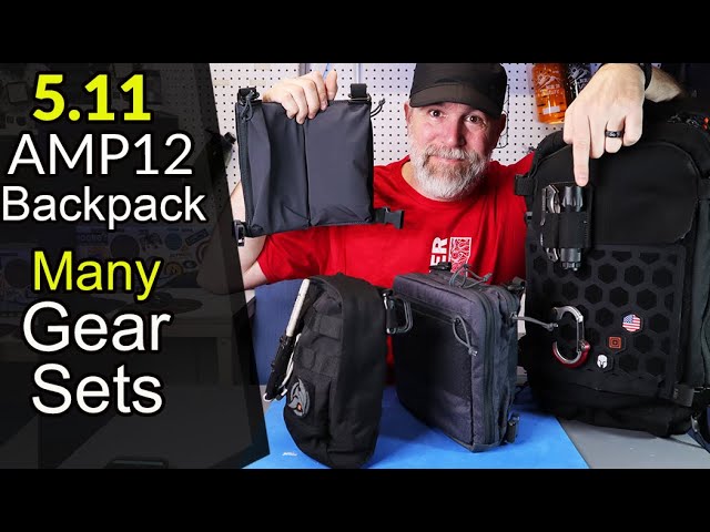 5.11 AMP 12 Backpack MANY Gear Sets - YouTube