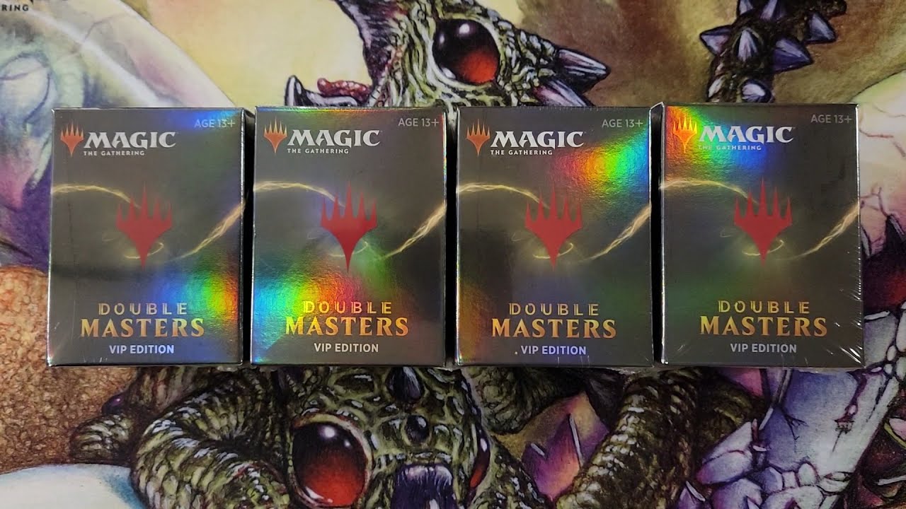 MTG】ダブルマスターズVIP版4パック開封！公式オリパに大興奮！【開封