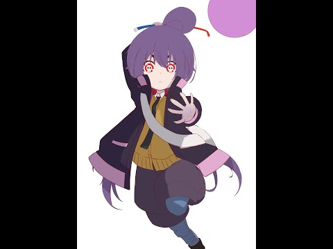 お絵描きしよう#12－「寳月夜宵(ダークギャザリング)」－【イラスト