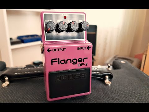 Boss BF-2 Flanger (Made in Japan / Silver Screw / Black Label