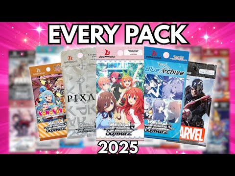 I Opened EVERY Weiss Schwarz Booster Pack Released in 2025 - YouTube