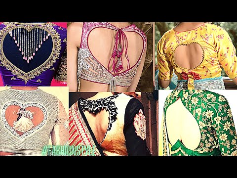 Wow ❤️ So Beautiful Heart Shaped Blouse Back Design || Heart Cut