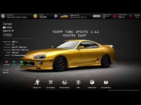 Gran Turismo 7] Supra RZ'97 Huayra swap 700pp U 1.61 - YouTube