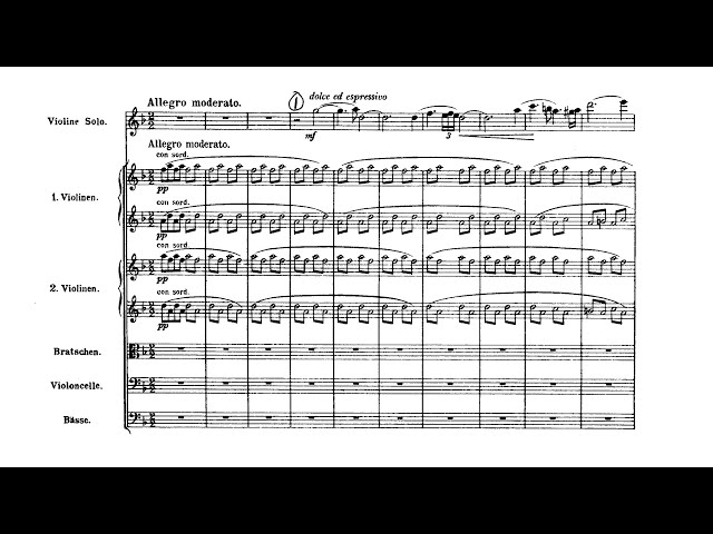 Violin Concerto in D minor, Op. 47 - Sibelius (Score) - YouTube