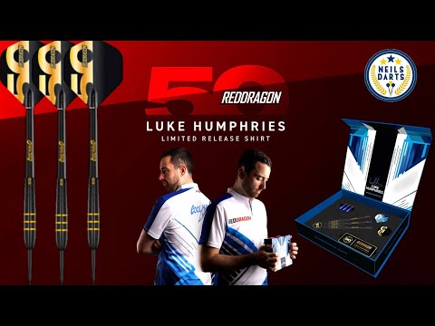 RED DRAGON LUKE HUMPHRIES 22G 90% 50 YEAR PLAYER EDITION DARTS BOX