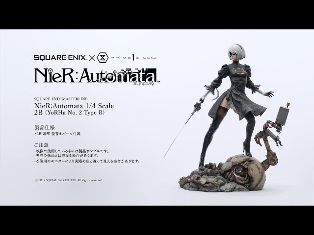 SQUARE ENIX MASTERLINE NieR:Automata 1/4scale 2B ショートPV - YouTube