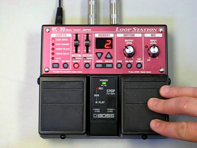 BOSS RC-30: Switch Between Tracks 1 & 2 - YouTube