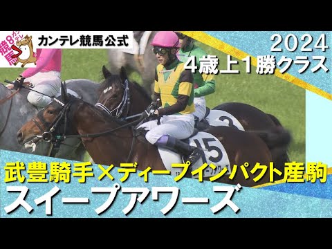 武豊騎手騎乗のディープインパクト産駒スイープアワーズが快勝！】2024