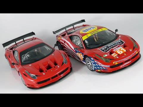 1:18 Hot Wheels Elite Ferrari 458 Italia GT2 - duet - YouTube