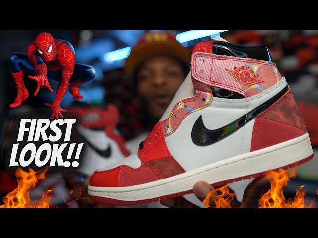 FIRST LOOK!! JORDAN 1 SPIDERMAN 2 0 ACROSS THE SPIDER VERSE!! ARE