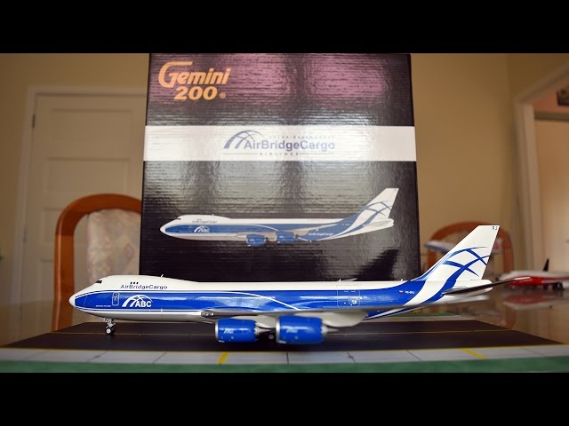 Gemini Jets 1:200 AirBridgeCargo 747-8F Unboxing and Review - YouTube