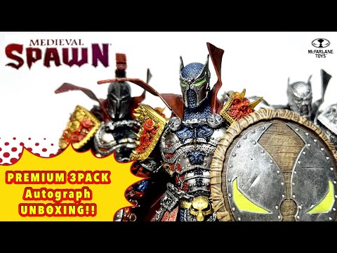 Kickstarter Medieval Spawn premium 3pack unboxing メディーバル
