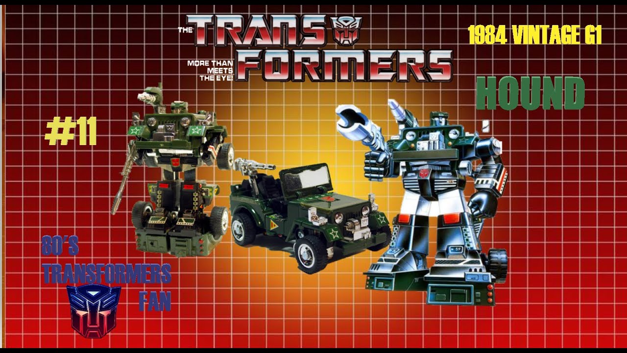 TRANSFORMERS G1 AUTOBOT HOUND VINTAGE TOY REVIEW - YouTube
