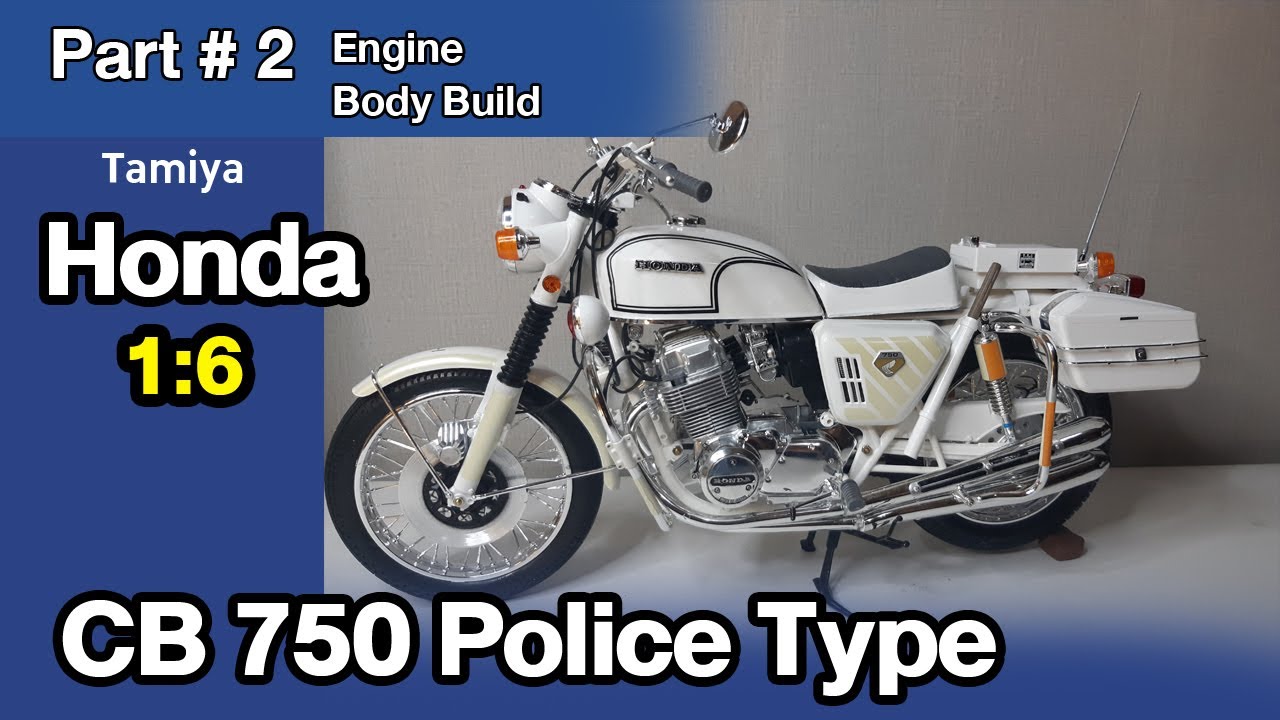 Honda CB750 Police Type-Tamiya Build Part # 1 - YouTube
