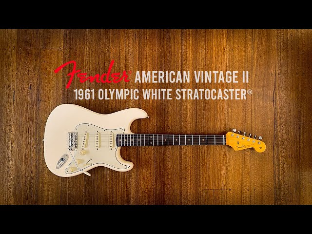 Fender: American Vintage II 1961 Olympic White Stratocaster - YouTube