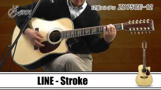 ZENN / 12弦 エレクトリックアコースティックギター ZD75CE-12 - YouTube