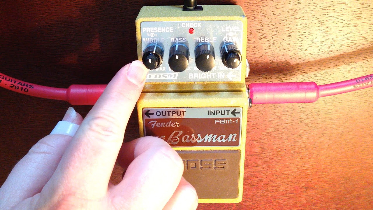 Boss Fender '59 Bassman Pedal Review & Demo Part II - YouTube