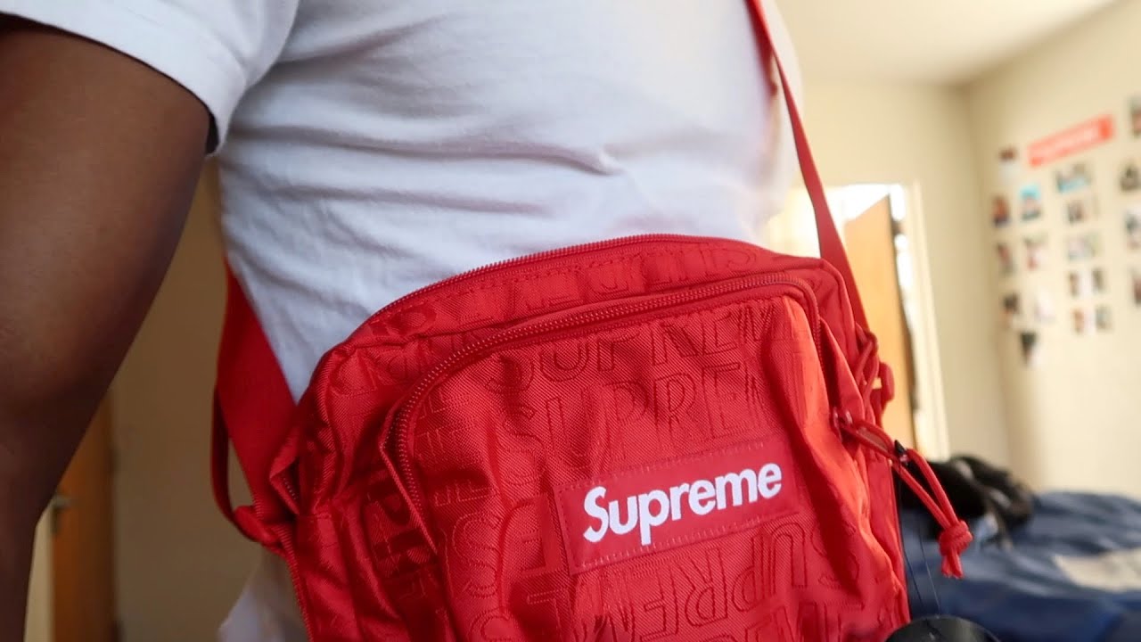 SUPREME SS19 SHOULDER BAG UNBOXING/REVIEW - YouTube