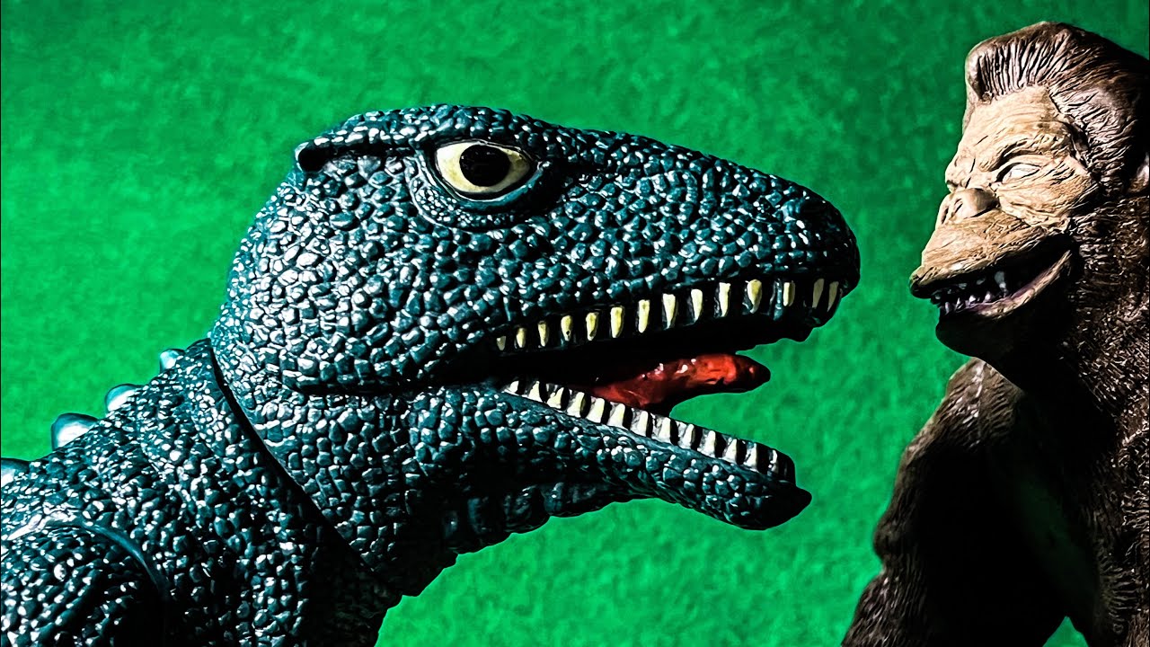 ゴロザウルス 1993 日本製 可動式 ゴジラフィギュア グリーン 硬質 12