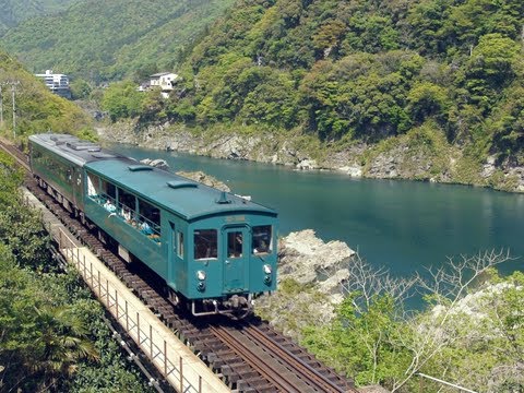 HD) 大歩危(おおぼけ)トロッコ号 渓谷をゆっくり行く キハ185+キクハ32