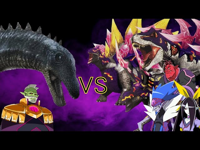 恐竜キング 】アパトサウルス 激闘！ザンジャーク！！(FierceFight