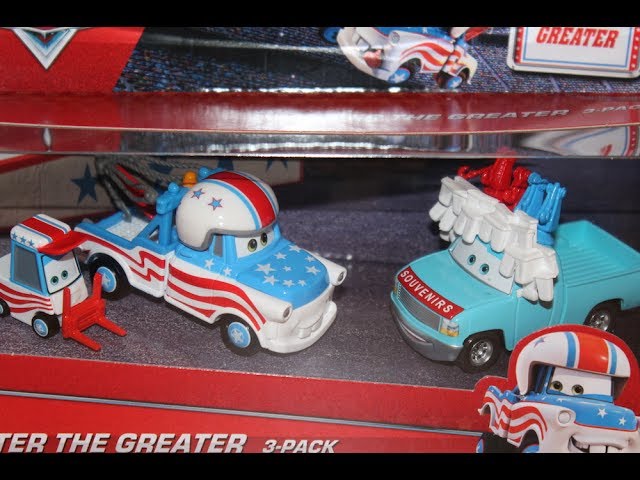 Mattel Disney Cars Mater the Greater 3-Pack (Buck the Tooth Vendor