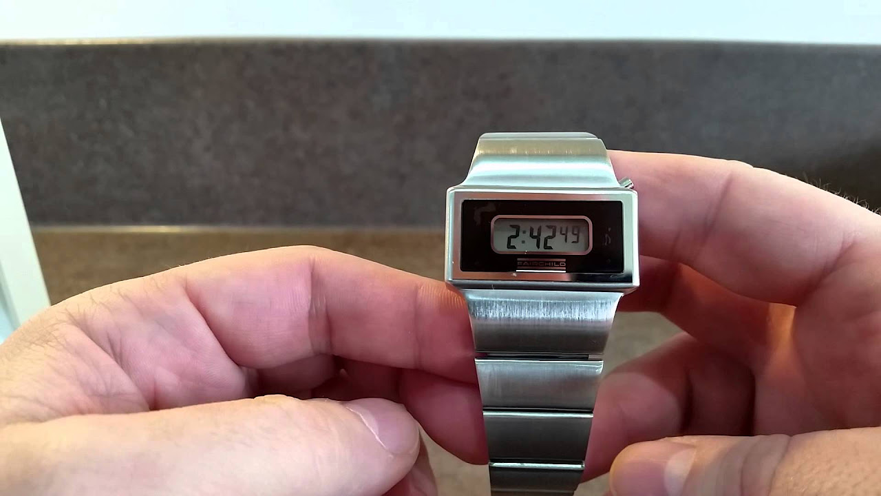 1976 Fairchild LCD watch new old stock - YouTube