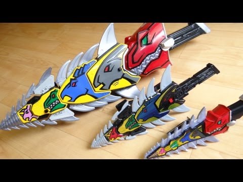 Kentro Spike DX and Candy Toy Version Comparison Review Kyoryuger
