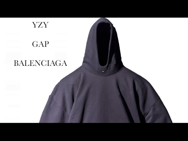 Yeezy Gap Balenciaga Logo Hoodie from Keevado Kicks: Sizing and