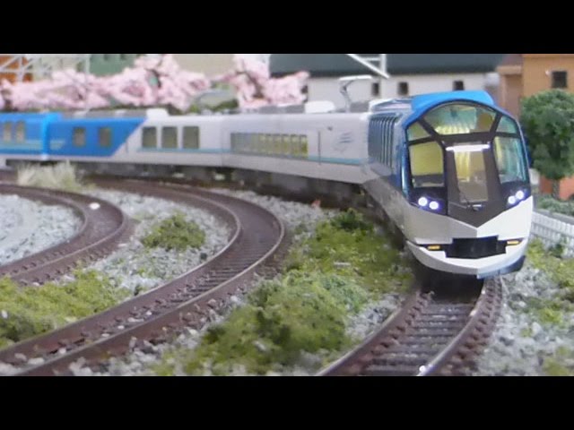 Nゲージ TOMIX 近鉄50000系 しまかぜ (限定品) 走行シーン集 - YouTube