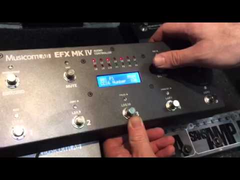 Turning your Strymon pedal on and off with a MusicomLAB EFX MKIV