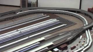 Nゲージ 新幹線17編成272両お座敷レイアウト全景 N-gauge BulletTrain