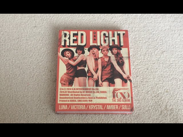 ♡Unboxing f(x) 에프엑스 3rd Studio Album Red Light 레드라잇 (Wild