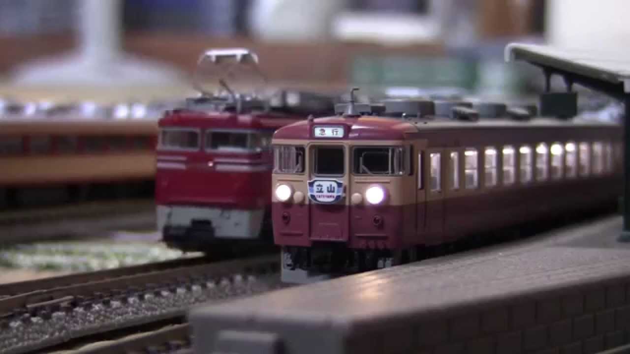 鉄道模型】国鉄 455（475）系急行型電車【Nゲージ】 - YouTube
