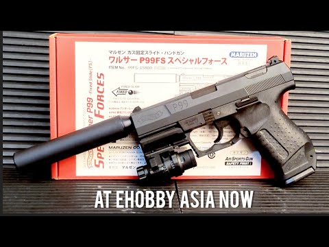 Maruzen Walther P99 FS Special Force Gas Fixed Slide Pistol - YouTube