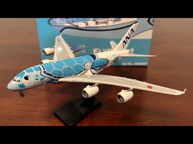 Aviation400 ANA A380 Flying Honu (Lani) Unboxing! - YouTube