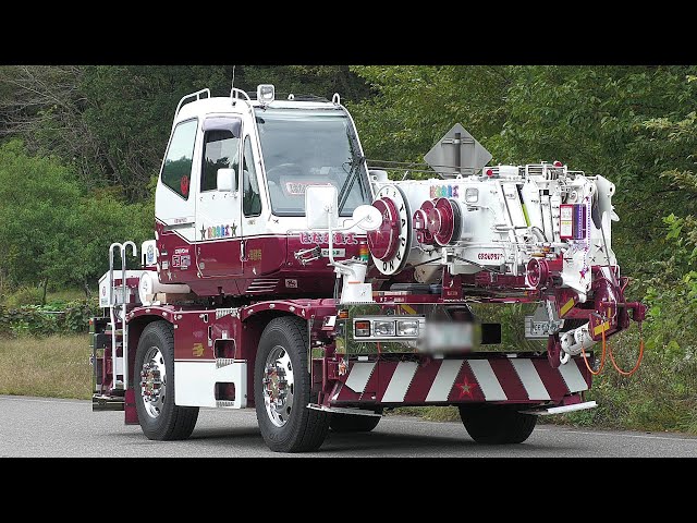 珍しいクレーン車のデコトラ⁉️【入場②】安曇野急行 秋の信州ﾄﾗｯｸ祭り