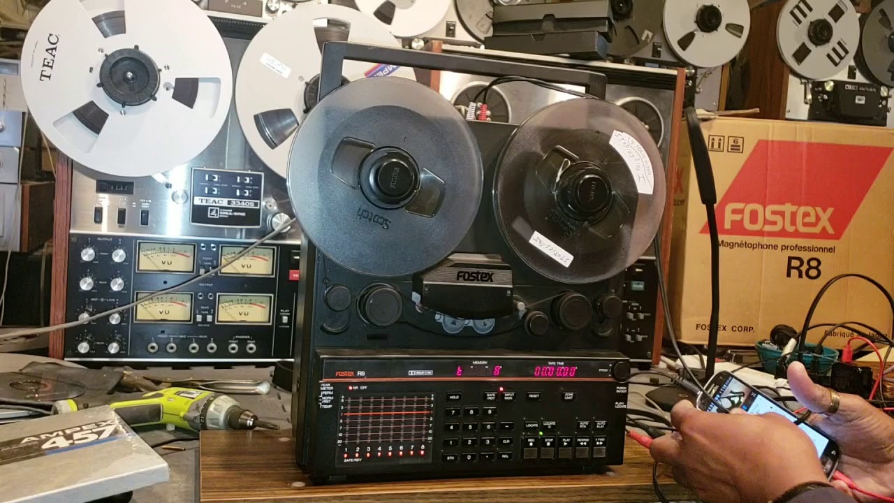 Fostex R8 Reel to Reel Demo - YouTube