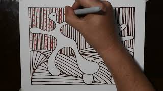 Spontaneous Abstraction #3 / April 23 2024 | Original Art by